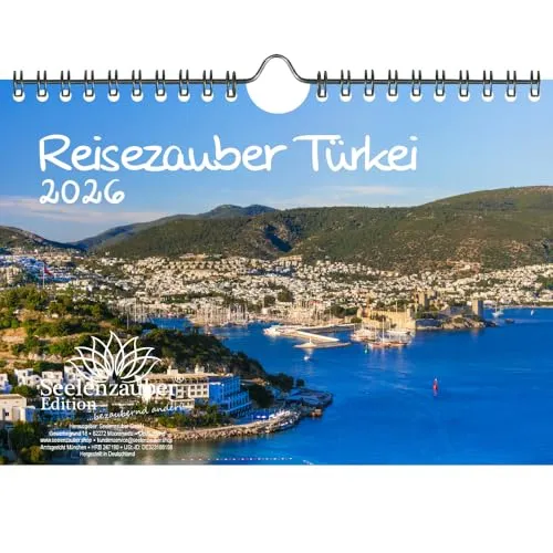 Reisezauber Türkei DIN A5 Kalender für 2026 Ankara Istanbul Side Reise Strand Urlaub - Seelenzauber