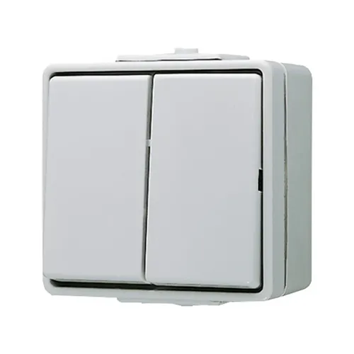 Produktbild Jung Doppeltaster 635 W IP44 grau