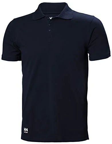 Helly Hansen Poloshirt MANCHESTER 79167 - navy - M - Herren-Shirts mit optimaler Passform, aus 100% Baumwolle für höchsten Tragekomfort, ideal für den Arbeitsalltag.