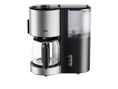 Braun Filterkaffeemaschine ID-Frühstückskollektion KF5120.BK - Kaffeemaschine mit OptiBrew-System für perfekten Kaffeegenuss, doppeltem Einfüllsystem und sicherem Gehäuse. Ideal für 10 Tassen, mit automatischer Abschaltung und Entkalkungsanzeige.