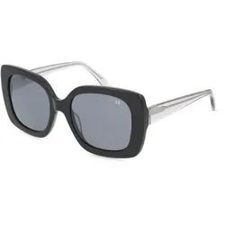Botaniq BIS-7025 Damen-Sonnenbrille Vollrand Quadratisch Acetat-Gestell, schwarz