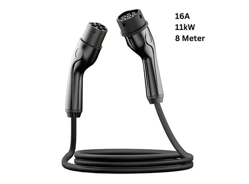 EM2GO EV-Verbindungskabel 16A - Hochwertiges 11kW Autoladekabel - Wallboxen - Langlebiges und flexibles EV-Ladekabel mit Type 2 Steckern, ideal für sicheres dreiphasiges Laden von Elektro- und Hybridfahrzeugen, auch bei niedrigen Temperaturen.