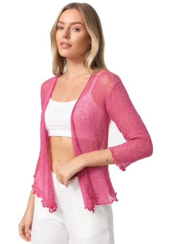 Rayshyne Damen Bolero in rot von Rayshyne