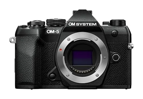OM System OM-5 Mark II Gehäuse schwarz - Digitalkamera, leicht und wetterfest mit beeindruckender Bildqualität - perfekt für Reisen und Outdoor-Fotografie.