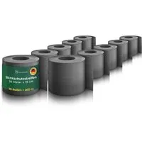 Novatool PP 52m Sichtschutzstreifen für Doppelstabmattenzaun - Anthrazit - Hochwertiger Sichtschutzstreifen aus langlebigem Premium PP für maximale Privatsphäre im Garten oder auf dem Balkon. Made in Germany, 100% recyclingfähig und einfach ohne Clips einzufädeln. Ideal für 20 Reihen.