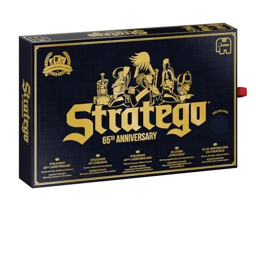 Stratego 65th Anniversary Brettspiel - Gesellschaftsspiel, feiere 65 Jahre strategischen Spielspaß mit dieser limitierten Edition!