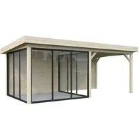 Produktbild Palmako Pavillon Lenna Set 406 Slide Naturbelassen 588 cm x 300 cm FSC®