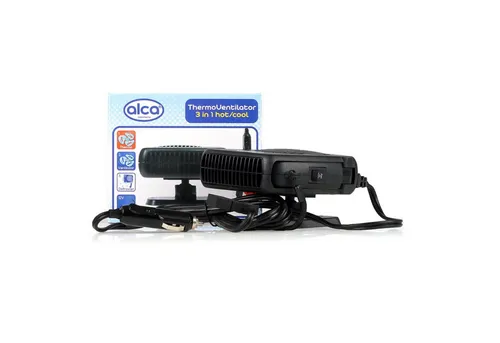 alca Heizlüfter Ventilator Hot/Cool 3 in 1 - Ventilator und Heizlüfter in einem, ideal für ganzjährige Nutzung; kompakt und leistungsstark mit 144 W für schnelle Wärme oder Kühlung.