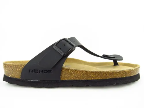 Rohde Damen Zehentrenner Sandalen - Bequeme Flip Flops für den Sommer - Damen-Zehentrenner aus Softino, leicht und bequem für Strandtage, mit flacher EVA-Laufsohle und Schnalle für optimalen Halt.