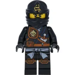 LEGO Ninjago: Cole (schwarze Robe) - Entdecke Cole, den tapferen Ninja aus der LEGO Ninjago-Reihe. Mit seiner einzigartigen schwarzen Robe und den Elementen der Erde ist er bereit für spannende Abenteuer. Ideal für kreative Spielstunden mit Freunden!
