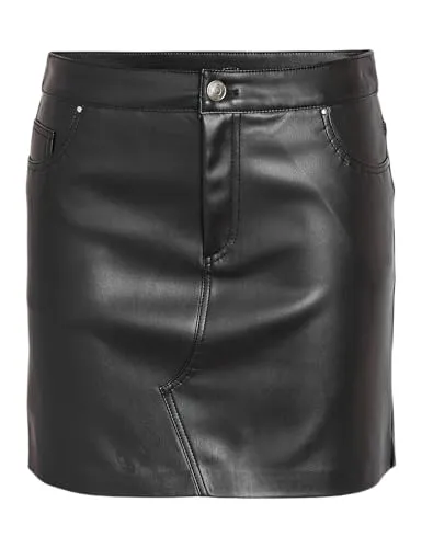 Noisy may Lederrock NMKATE NW PU SKIRT NOOS von Noisy May