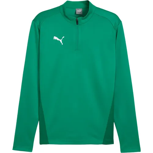 PUMA Herren Langarmshirt teamGOAL Training 1/4 Zip Top - Sportliches Shirt für Herren aus der Goal-Kollektion, bietet leistungsstarke Materialien und modernes Design für optimale Performance beim Training.