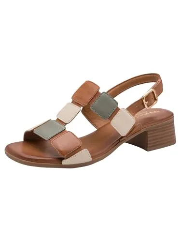 Tamaris COMFORT Damen Sandal Heel SAGE COMB 38 - Elegante Damen-Sandalette mit 40 mm Blockabsatz für sicheren Halt und optimalen Komfort. Praktischer Klettverschluss ermöglicht schnelles An- und Ausziehen. Hochwertige Materialien sorgen für ein angenehmes Tragegefühl.