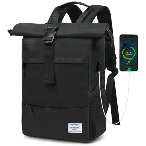 Mofut Freizeitrucksack mit Laptopfach und USB-Anschluss - Vielseitiger Rucksack für Damen und Herren mit gepolstertem Laptopfach bis 15,6 Zoll und praktischem externen USB-Anschluss, ideal für Reisen und den Alltag.