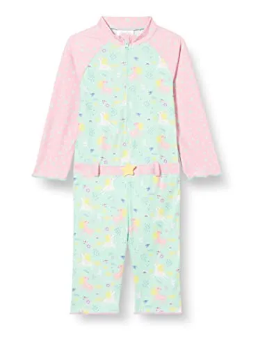 Playshoes UV-Schutz Einteiler Unisex Kinder Badeanzug Einhorn - Einteiliger Badeanzug für Jungen mit hohem UV-Schutz UPF 50+, ideal für Sommertage am Meer oder im Schwimmbad. Schnelltrocknendes Material und Kinnschutz bieten zusätzlichen Komfort und Sicherheit.