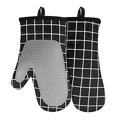 Topfhandschuhe & Topflappen Schwarz von Acxilexy