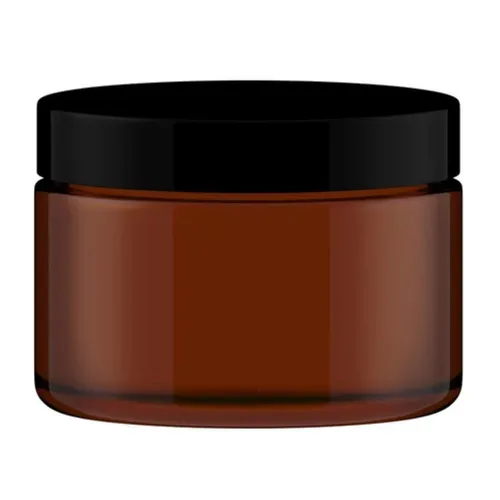 Leerer Braunglastiegel inkl. Deckel 500 ml | hydrolytischen Klasse III