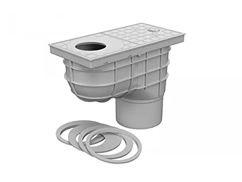 MCH| 325 B| Regenrohrablauf Dachrinnenablauf| Ablaufdurchmesser: DN 125| grau