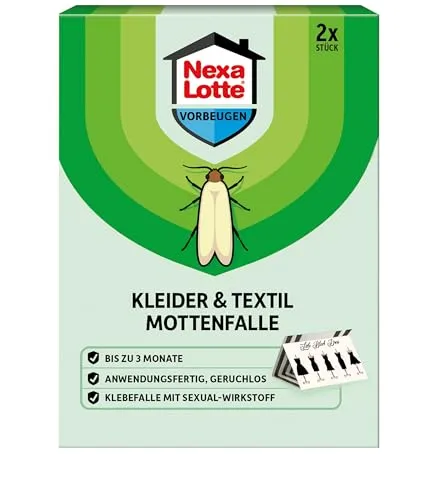 Nexa-Lotte Mottenfalle Kleider und Textil, 2 Stück