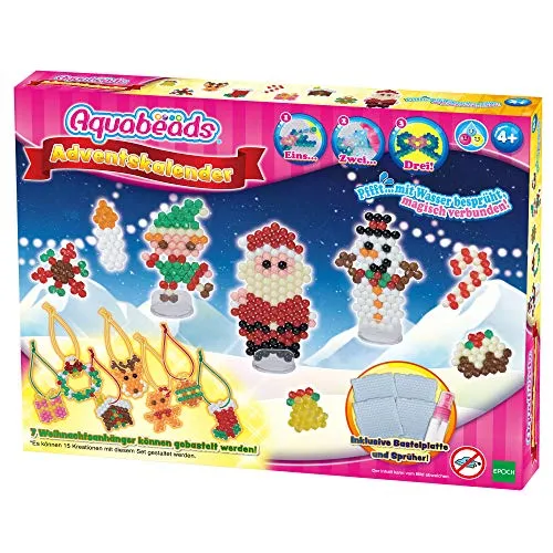 Aquabeads 31579 Adventskalender Christbaum-Anhänger - Bastelset