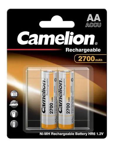 NiMH Akku AA Mignon LR6 - 2700mAh im 2er Blister - Batterien & Akkus - Leistungsstarker NiMH-Akku mit bis zu 2700mAh, ideal für DECT-Telefone, Fernbedienungen und Spielzeuge, im praktischen 2er Pack.