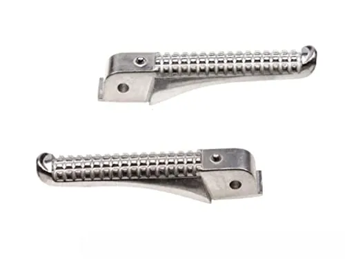 Beifahrer Fußrasten Satz passend für Piaggio TPH NRG MC2 MC3 Power, Gilera Runner 50 125 180 FXR SP VXR – Gummiauflage, komfortabel und stabil für Mitfahrer