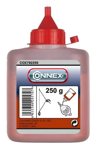 Farbpuder 250 g für Schlagschnurgerät rot von Connex