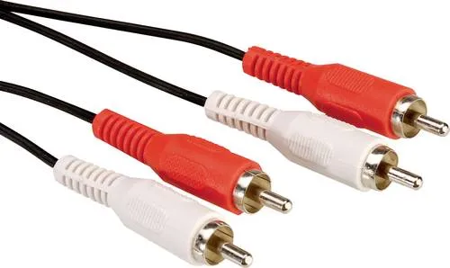 Value Cinch Video Anschlusskabel [2x Cinch-Stecker - 2x Cinch-Stecker] 5.00m Schwarz