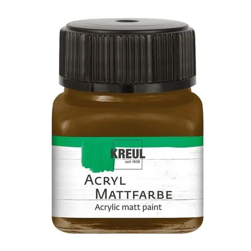 Kreul Acryl Mattfarbe dunkelbraun 20 ml 100 ml / 12,45 Euro