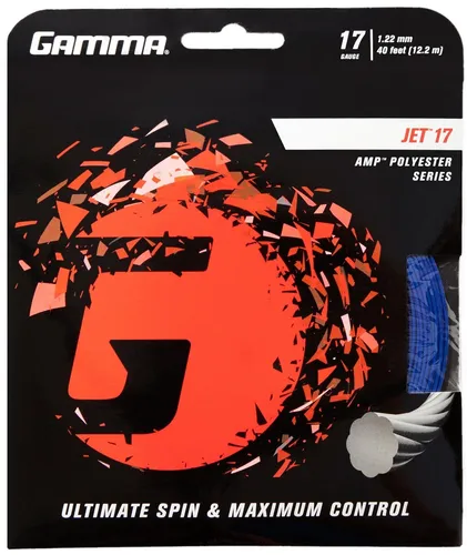 Gamma Tennissaite Jet 17 12,2 m Set (1,22 mm) Blau