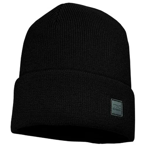 maximo - Kid's Beanie mit Umschlag - Mütze Gr 51-53 cm schwarz