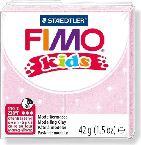 FIMO kids 8030 42g rosa mit Glitzer, 1 Stück