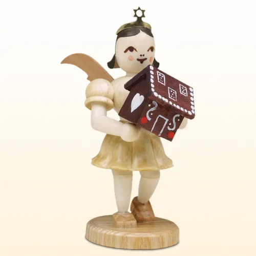 Blank Engel Kurzrock natur - Exklusiver Kurzrockengel für Weihnachten 2023 - Figuren: Exklusiver Kurzrockengel aus Holz im naturfarbenen Design, perfekt für festliche Dekoration und nur im Fachhandel erhältlich.