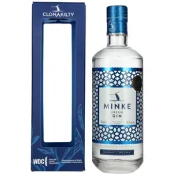 Minke Irish Gin 43,2% Vol. 0,7l - Premium Gin aus Irland - Gin mit maritimer Frische und floraler Eleganz, hergestellt in kleinen Chargen aus Rock Samphire für ein einzigartiges Aroma. Ideal für Cocktails oder pur, perfekt für Genießer.