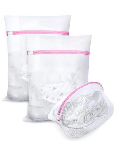 Stück Wäschesäcke für die Waschmaschine zur Vermeidung von Verformung und Falten der Kleidung, Wäschesack mit Reißverschluss für Pullover, Hemden, Unterwäsche, Socken, Schuhe 3
