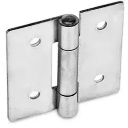 136-NI-50-50-B Edelstahl-Blechscharniere, quadratisch oder vertikal verlängert