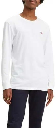 Levi's Herren Long-Sleeve Original Housemark Tee T-Shirt - Tops, T-Shirts & Hemden für Herren, aus weichem Jersey mit kleinem gestickten Levi's Housemark-Logo für lässigen Stil und hohen Tragekomfort.