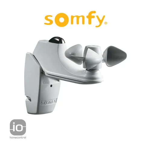 SOMFY Funk-Wind- und Sonnensensor 230V - Hausautomation, smarter Markisenfunksensor mit Wind- und Sonnenschutz für mehr Sicherheit und Komfort im Smart Home.
