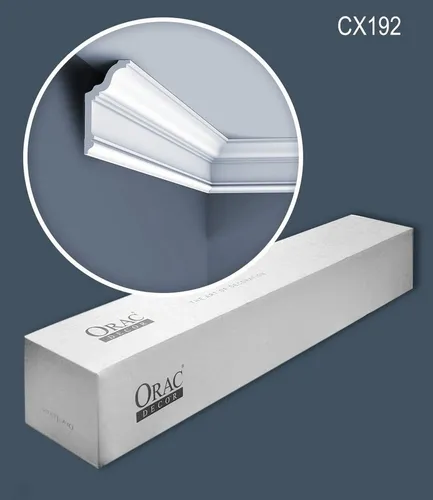 Orac Decor Deckenleiste CX192-box Eckleiste 28 m SET - Deckenleisten aus Duropolymer® für Innen- und Außenbereiche, leicht und robust, ideal für zeitlose und klassische Stile.