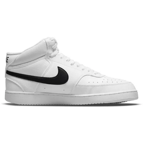 Nike Court Vision Mid Next Nature - Weiße Sneaker mit Recyclingmaterial - Sneaker mit klassischem 80er Jahre Basketball-Look, gefertigt aus mindestens 20% Recyclingmaterialien für nachhaltigen Tragekomfort und Stil.
