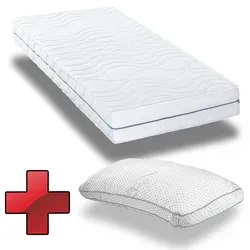 Ergonomische Kaltschaummatratze Supportho Premium 80 x 200 cm + Viskoelastik Kissen