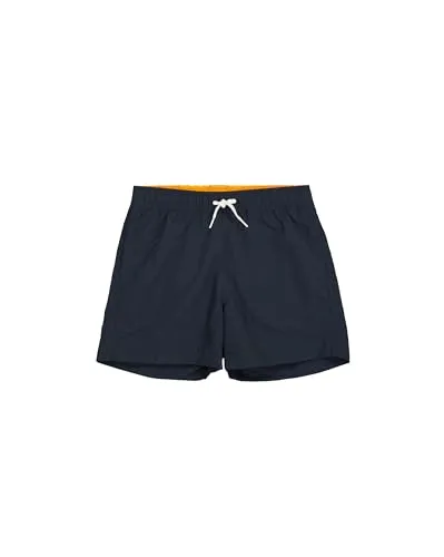 Champion Jungen Legacy Icons Beachshorts B-Crinkle Taslon Small Script Logo Badehose, Marineblau, 15-16 Jahre