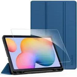 Schutzhülle für Samsung Galaxy Tab S6 Lite 10.4 Zoll mit S Pen Halter - Schützende und stilvolle Hülle in hellblau für Erwachsene. Inklusive Schutzfolie und praktischer Halterung für den S Pen. Ideal für den täglichen Einsatz.
