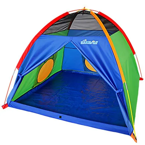 NARMAY® Spielzelt, Buntes Kuppelzelt für Kinder (Blau)