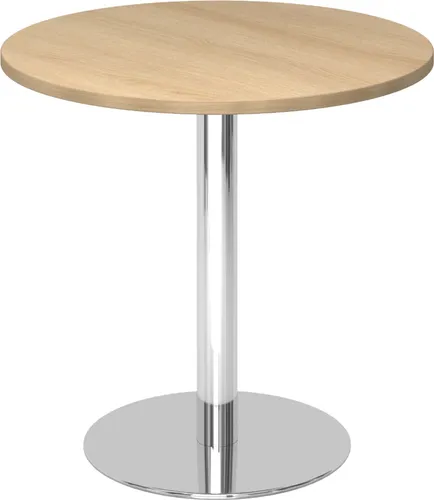bümö Rundtisch 80 cm – Kleiner Besprechungstisch aus Eiche von bümö