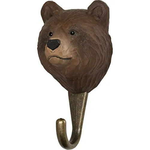Wildlife Garden Kleiderhaken DecoHook Braunbär - Kleiderhaken aus der Kategorie Gartendekoration, handgefertigt mit liebevollem Braunbär-Design, perfekt zur Verschönerung Ihres Eingangsbereichs und zur Begrüßung von Gartenbesuchern.