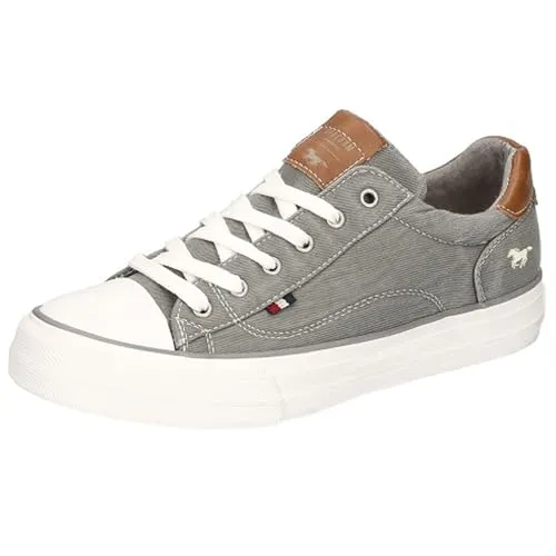 MUSTANG Slipper Sneaker - Damen Sneaker in Grau mit Plateauabsatz, ideal für Komfort und Stil im Alltag.