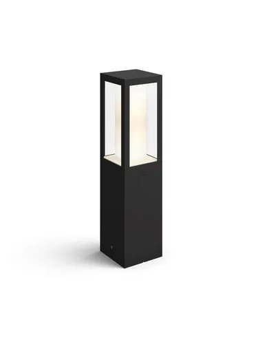 Hue Outdoor Impress Tiefe Sockelleuchte, 230 V - Lampen für den Außenbereich mit 16 Millionen Farben, steuerbar über Smartgerät via Hue Bridge. Langlebige LED mit bis zu 25.000 Stunden Lebensdauer.