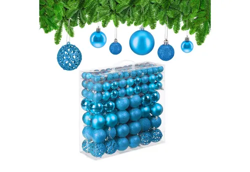 Weihnachtskugeln für den perfekten Christbaum in silber von Relaxdays