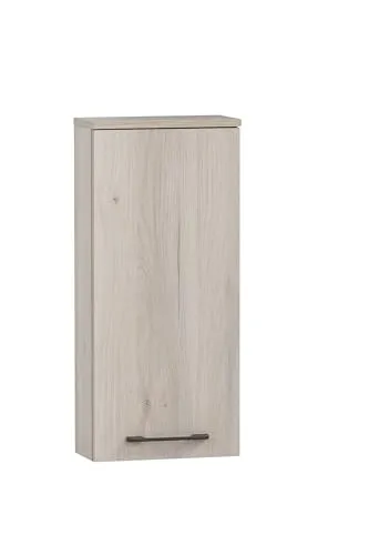 Schildmeyer Hängeschrank Maxim 154590 - Hängeschrank fürs Bad in sandeiche, mit 1 Tür und 2 höhenverstellbaren Einlegeböden, ideal für platzsparende und stilvolle Aufbewahrung. Einfache Montage, Made in Germany.